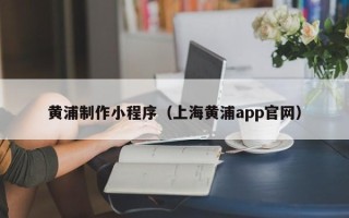 中卫黄浦制作小程序（上海黄浦app官网）