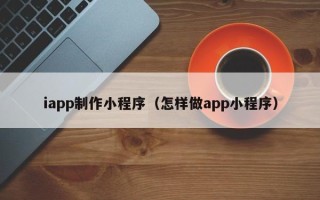 中卫iapp制作小程序（怎样做app小程序）