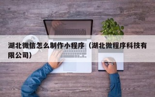 中卫湖北微信怎么制作小程序（湖北微程序科技有限公司）